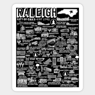 Raleigh Map Sticker